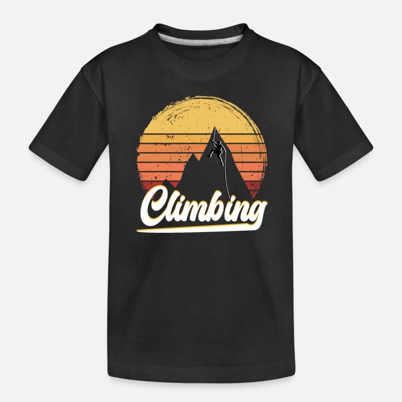 Passion pour l’escalade - T-shirt bio Premium Enfant - noir