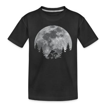 Pilze - Kinder Premium Bio T-Shirt - Schwarz - Vorne