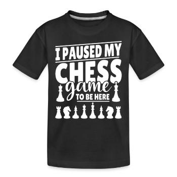 Chess Player Chess Game Saying Funny Gift - Kids' Premium Organic T-Shirt - black - Front
