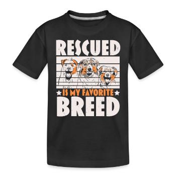 Tierpflege Tierretter Tierrechte - Kinder Premium Bio T-Shirt - Schwarz - Vorne