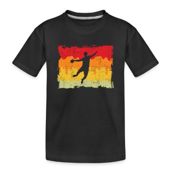 Handball Rétro - T-shirt bio Premium Enfant - noir - Devant