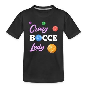 Boccia Boule Petanque - Kids' Premium Organic T-Shirt - black - Front