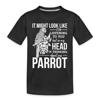 Il peut sembler que je vous écoute, - T-shirt bio Premium Enfant - noir - Devant