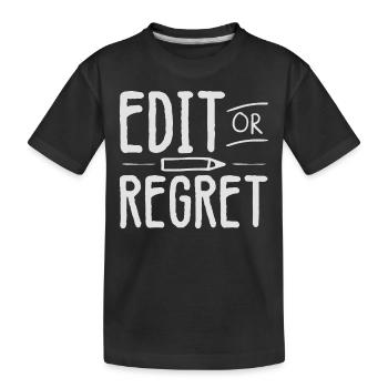 Modifier ou regretter Grammaire Police Professeur d’anglais - T-shirt bio Premium Enfant - noir - Devant