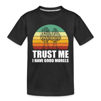 Cueilleur de morilles - T-shirt bio Premium Enfant - noir - Devant