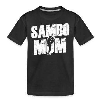 Sambo Mama Entraîneur d’entraînement Arts martiaux Arts martiaux Arts martiaux - T-shirt bio Premium Enfant - noir - Devant