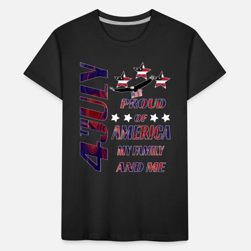 July 4th. Independence Day. Only here. Kids' Premium Organic T-Shirt