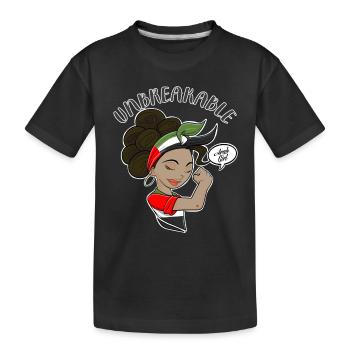 Arab Girl Unbreakable I Heritage United Arab - Kinder Premium Bio T-Shirt - Schwarz - Vorne