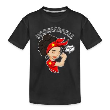 Fille vietnamienne Héritage vietnamien incassable - T-shirt bio Premium Enfant - noir - Devant