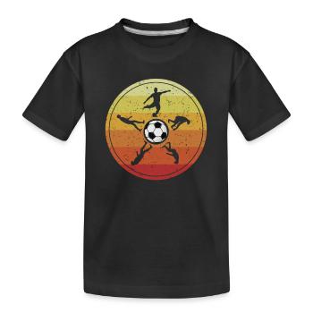 Soccer Evolution Goal Keeper Futbol Fußball - Kids' Premium Organic T-Shirt - black - Front