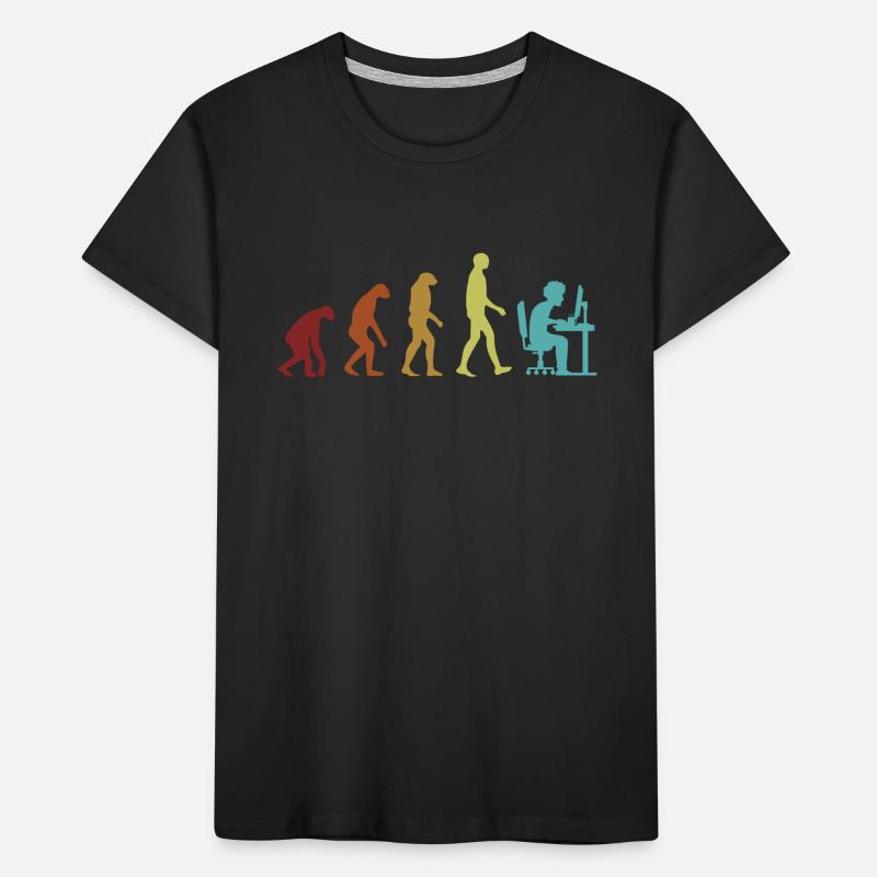 Programmeur Evolution Ingénieur logiciel Codeur T-shirt bio Premium Enfant
