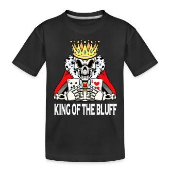 Joueur de poker King Of The Bluff Poker Cards Poker - T-shirt bio Premium Enfant - noir - Devant