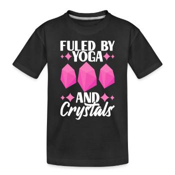 Yoga Yogi Relax - T-shirt bio Premium Enfant - noir - Devant