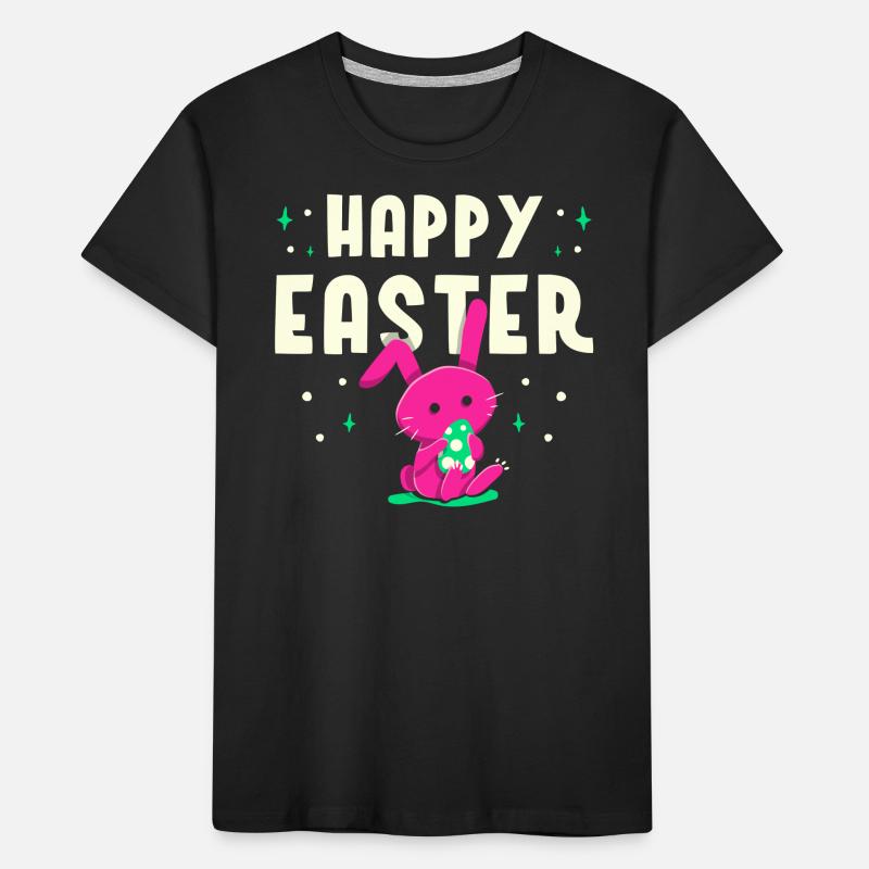 Joyeux lapin de Pâques Easter Easter Egg Dictons T-shirt bio Premium Enfant