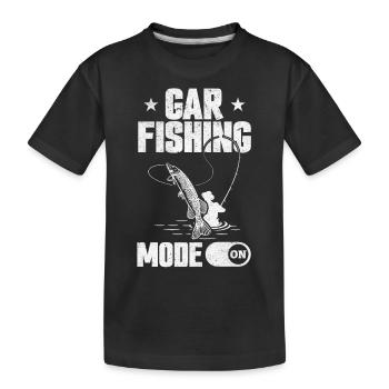 Garfish Garfishing I Gar Angelmodus auf Hornhecht - Kinder Premium Bio T-Shirt - Schwarz - Vorne