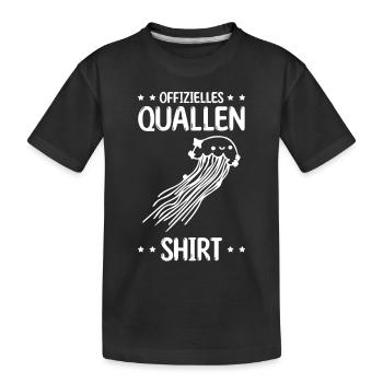 Offizielles Quallen Shirt Quallen - Kinder Premium Bio T-Shirt - Schwarz - Vorne