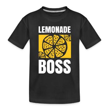 Stand de jus Lemonade Boss - T-shirt bio Premium Enfant - noir - Devant