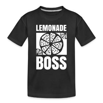 Stand de jus Lemonade Boss - T-shirt bio Premium Enfant - noir - Devant