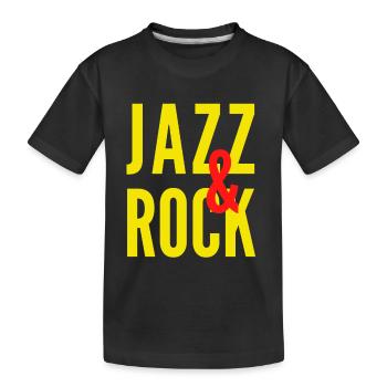 JAZZ et ROCK - T-shirt bio Premium Enfant - noir - Devant