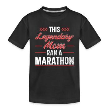 Vêtements légendaires de marathon de course de marathon - T-shirt bio Premium Enfant - noir - Devant