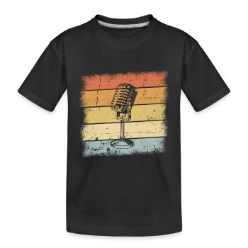 Singer Gift - Kids' Premium Organic T-Shirt - black - Front