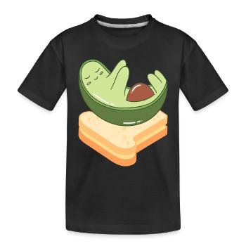 Avocado Toast - Kids' Premium Organic T-Shirt - black - Front