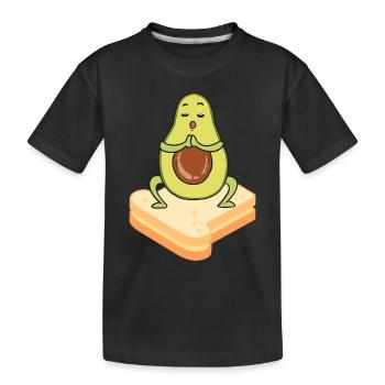 Avocado Toast - Kids' Premium Organic T-Shirt - black - Front