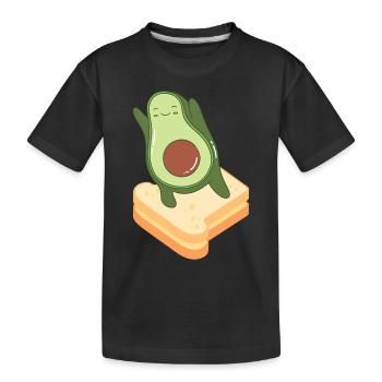 Avocado Toast - Kids' Premium Organic T-Shirt - black - Front