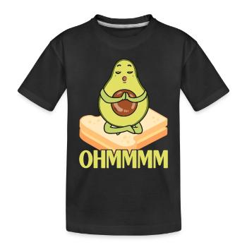 Avocado Toast - Kids' Premium Organic T-Shirt - black - Front