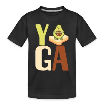 Avocado Toast - Kids' Premium Organic T-Shirt - black - Front