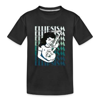 Ellipsismus Frau Pfanne Ellipsismus Frau Pfanne Ge - Kinder Premium Bio T-Shirt - Schwarz - Vorne