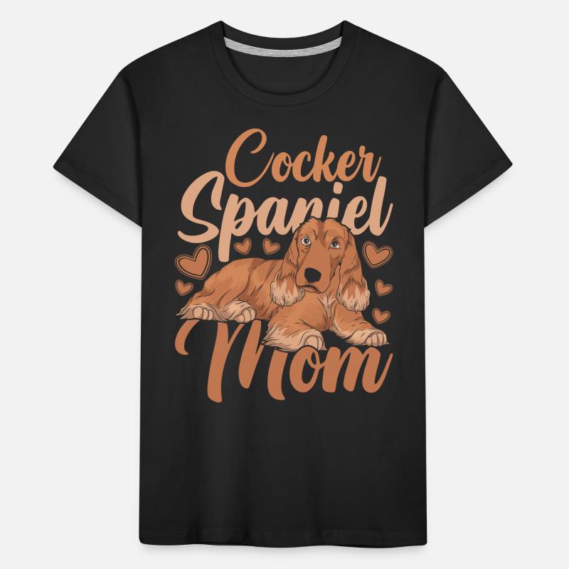 Muttertag Hunde Geschenkidee Cocker Spaniel Kinder Premium Bio T-Shirt