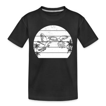 Parrots Bird lovers Parrot bird - Kids' Premium Organic T-Shirt - black - Front