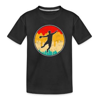 Handball Rétro - T-shirt bio Premium Enfant - noir - Devant