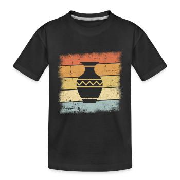 Töpfer - Kinder Premium Bio T-Shirt - Schwarz - Vorne