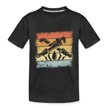 Klempner - Kinder Premium Bio T-Shirt - Schwarz - Vorne