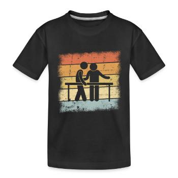 Cadeau de physiothérapeute - T-shirt bio Premium Enfant - noir - Devant
