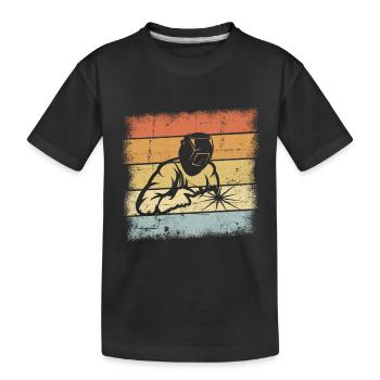 Conception de soudeur - T-shirt bio Premium Enfant - noir - Devant