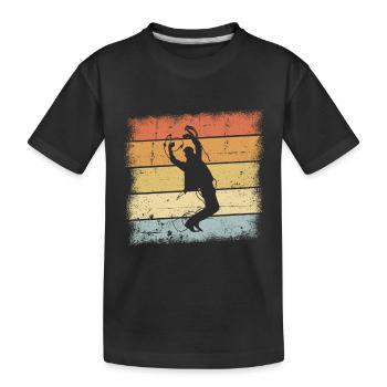 Tanzen Sunset - Kinder Premium Bio T-Shirt - Schwarz - Vorne