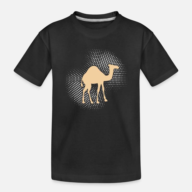 Dromadaire de chameau - T-shirt bio Premium Enfant - noir