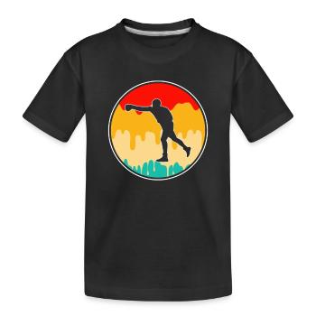 Boîtes Rétro Logo - T-shirt bio Premium Enfant - noir - Devant
