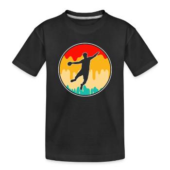 Handball Rétro - T-shirt bio Premium Enfant - noir - Devant