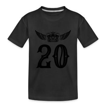 Couronne de 20 chiffres - T-shirt bio Premium Enfant - noir - Devant