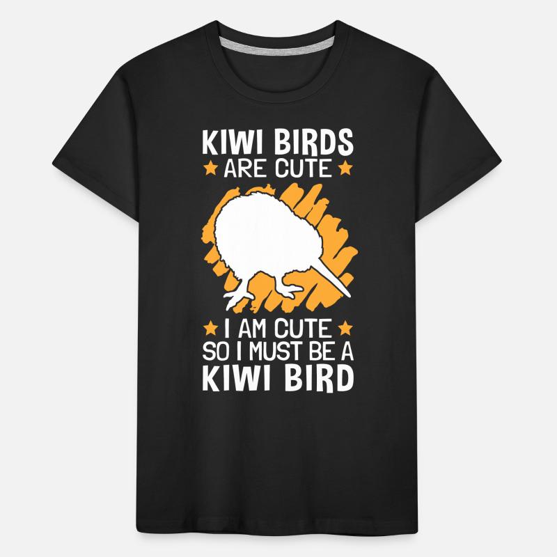 Kiwi Vogel sind süß also bin ich ein Kiwi Vogel Kinder Premium Bio T-Shirt
