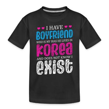 J’ai un ami d’amoureux coréens - T-shirt bio Premium Enfant - noir - Devant