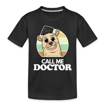 Doctorate Doctoral Thesis Doctoral Degree - Kids' Premium Organic T-Shirt - black - Front