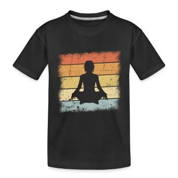 Yoga Namaste - T-shirt bio Premium Enfant - noir - Devant