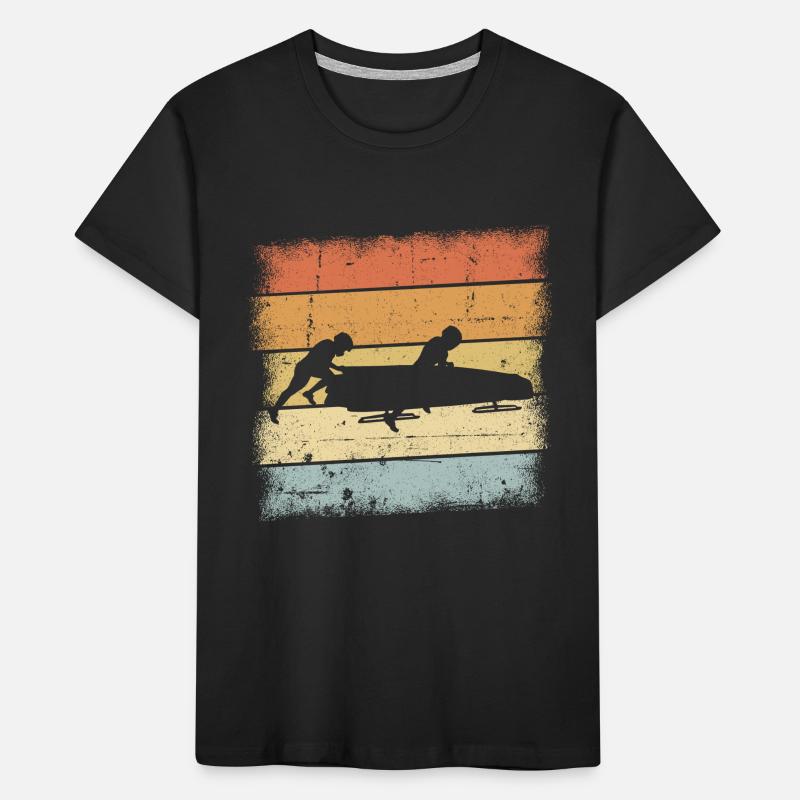 Bob Sled Coucher de soleil T-shirt bio Premium Enfant
