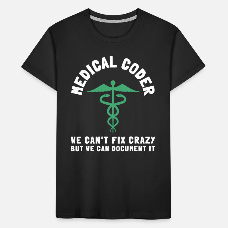 Medical Coder Coding VA Nurse And Clinical Coding Kinder Premium Bio T-Shirt