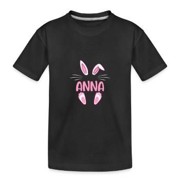 ANNA Easter - Kinder Premium Bio T-Shirt - Schwarz - Vorne